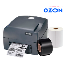 Принтер этикеток Godex G500 (комплект для маркировки Озон)